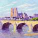 Orleans, View of the Pont Georges V and the Cathedral Sainte Croix